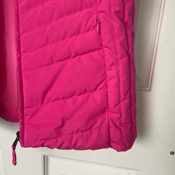 Faux fur collar quilted puffer vest Talbots - Picture 6 of 9